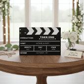Movie Film Clap Board Wedding ゲストブック
