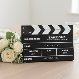 Movie Film Clap Board Wedding ゲストブック