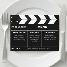 Movie Film Clap Board Wedding メニュー