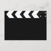 Movie Film Clap Board Wedding Attire エンクロージャーカード (裏面)