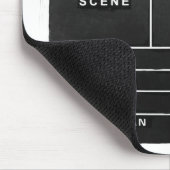 movie film video makers Clapper board design マウスパッド (コーナー)