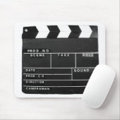 movie film video makers Clapper board design マウスパッド (マウス)