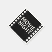 Movie Night | Black & White Film スタンダードカクテルナプキン (角)