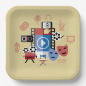 Movie Night Party Plate   ペーパープレート (正面)