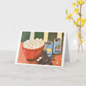 Movie Night Snacks カード (黄色い花)