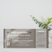 Movie Premiereの結婚チケット招待状 招待状 (スタンド正面)