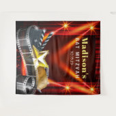 MOVIE STAR HOLLYWOOD Bat Mitzvah Invitation タペストリー (正面(横))