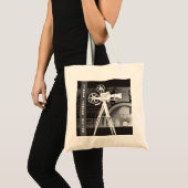 Movie Themed Tote Bag, Lights, Camera, Action Tote トートバッグ (正面(商品))