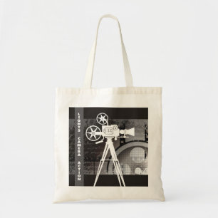 Movie Themed Tote Bag, Lights, Camera, Action Tote トートバッグ