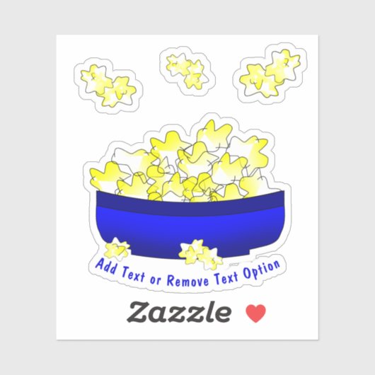Movie Time Popcorn シール (シート)