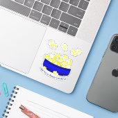 Movie Time Popcorn シール (ノートパソコンとiPhone)