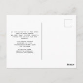 Moving Announcactus Hedgehogはがき ポストカード (裏面)