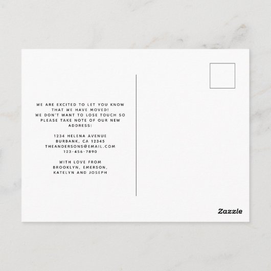 Moving Announcactus Hedgehogはがき ポストカード (裏面)