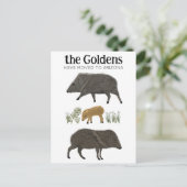 MOVING ANNOUNCEMENTジャベリーナファミリーデザートアリゾナ ポストカード (スタンド正面)