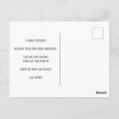 MOVING ANNOUNCEMENTニューホームアイランドテラスギリシャ ポストカード (裏面)