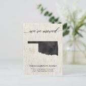 Moving announcement、オクラホマ州州 インビテーションポストカード (スタンド正面)