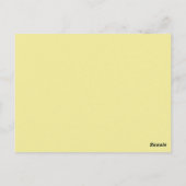 Moving Announcement カラフル Butterfly ポストカード (裏面)