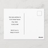 Moving Announcement Alabama Yellowhammer Camellias ポストカード (裏面)