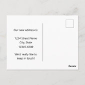 Moving Announcement California Quail Poppies ポストカード (裏面)