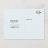 Moving Announcement Card カラフル Tropical Fish ポストカード (裏面)