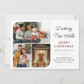 Moving Announcement Christmas Holiday Family写真 シーズンカード (正面)