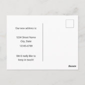 Moving Announcement Connecticut Robin Laurel ポストカード (裏面)