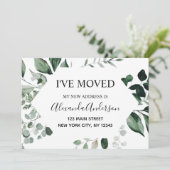 Moving Announcement Eucalptus Greenery 招待状 (スタンド正面)