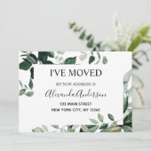 Moving Announcement Eucalptus Greenery 招待状 (スタンド正面)