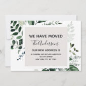 Moving Announcement Eucalptus Greenery 招待状 (正面)