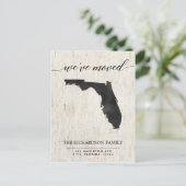 Moving announcement, Florida州素朴 インビテーションポストカード (スタンド正面)