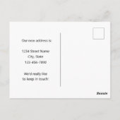 Moving Announcement Florida Mockingbird Sunshine ポストカード (裏面)