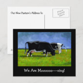Moving Announcement: Holstein Cougs: Pastel Art 案内ポストカード (正面/裏面)