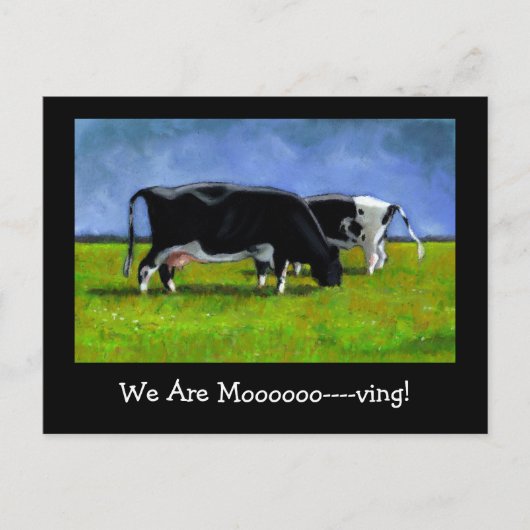 Moving Announcement: Holstein Cougs: Pastel Art 案内ポストカード (正面)