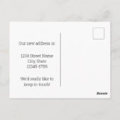 Moving Announcement Nevada Bluebird Sagebrush ポストカード (裏面)