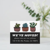 MOVING ANNOUNCEMENT NEW ADDRESS CUTE ポストカード (スタンド正面)