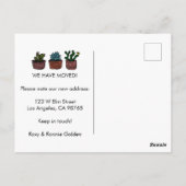 MOVING ANNOUNCEMENT NEW ADDRESS CUTE ポストカード (裏面)