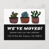 MOVING ANNOUNCEMENT NEW ADDRESS CUTE ポストカード (正面)