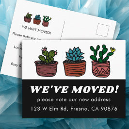 MOVING ANNOUNCEMENT NEW ADDRESS CUTE ポストカード