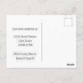 Moving Announcement New Jersey Goldfinch Violets ポストカード (裏面)