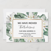 Moving Announcement Tropicalフローラ 招待状 (正面)