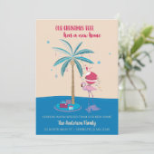 Moving Announcement Tropical Christmas Tree Card シーズンカード (スタンド正面)