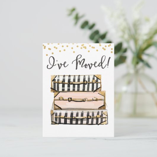 Moving Announcementsはがきを移動した 案内ポストカード (スタンド正面)