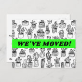 MOVING ANNOUNCTIハウスプラントパターン ポストカード (正面/裏面)