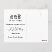MOVING ANNOUNCTIハウスプラントパターン ポストカード (裏面)
