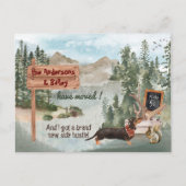 Moving Black Dachsund Woods新住所           案内ポストカード (正面)