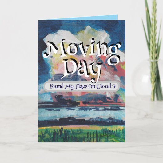 Moving Day Found My Place On Cloud 9 Annoucement カード (正面)