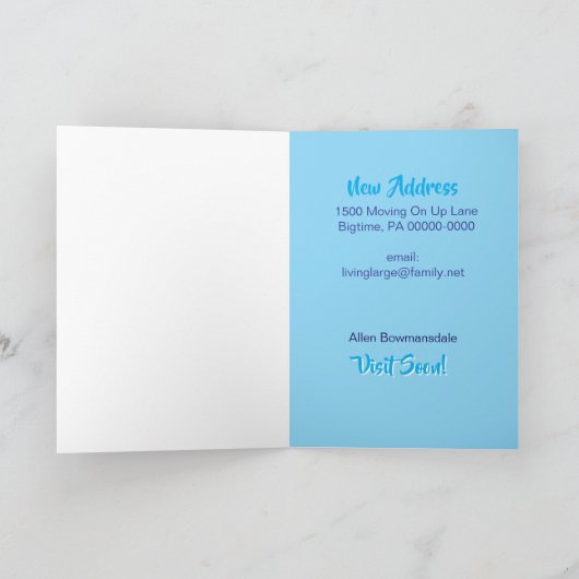 Moving Day Found My Place On Cloud 9 Annoucement カード (内部)