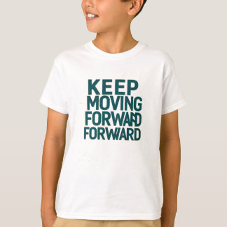 「Moving Forward」デジはっきりしたュ付き保Kids Tシャツ