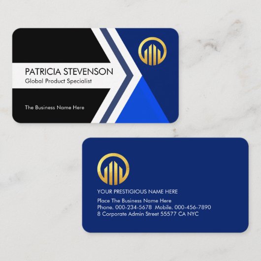 Moving Forward Arrowhead To Success 名刺 (正面/裏面)