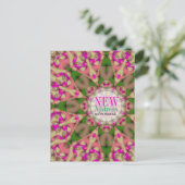 Moving House新カラフルしい住所はがき 案内ポストカード (スタンド正面)